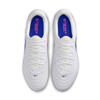 Nike Tiempo Academy Maestro Gras / Kunstgras Voetbalschoenen (MG) Wit Blauw Felroze