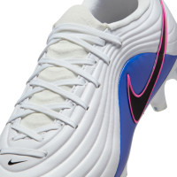 Nike Tiempo Academy Maestro Gras / Kunstgras Voetbalschoenen (MG) Wit Blauw Felroze