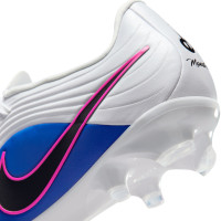 Nike Tiempo Academy Maestro Gras / Kunstgras Voetbalschoenen (MG) Wit Blauw Felroze