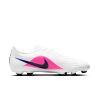 Nike Tiempo Club Maestro Gras / Kunstgras Voetbalschoenen (MG) Wit Blauw Felroze