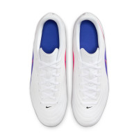 Nike Tiempo Club Maestro Gras / Kunstgras Voetbalschoenen (MG) Wit Blauw Felroze