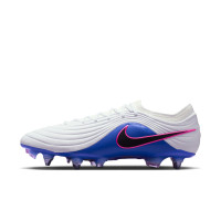 Nike Tiempo Elite Maestro IJzeren-Nop Voetbalschoenen (SG) Wit Blauw Felroze