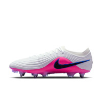 Nike Tiempo Elite Maestro IJzeren-Nop Voetbalschoenen (SG) Wit Blauw Felroze