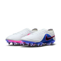 Nike Tiempo Elite Maestro IJzeren-Nop Voetbalschoenen (SG) Wit Blauw Felroze