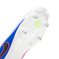 Nike Tiempo Academy Maestro Iron Stud Football Boots (SG) Anti-Clog White Blue Hot Pink