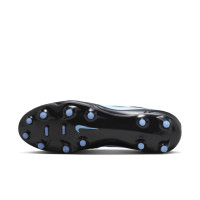 Nike Tiempo Pro Ligera Gras Football Boots (FG) Black Light Blue