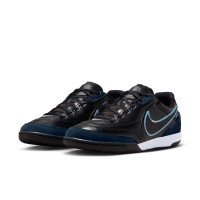 Nike Tiempo Street Gato Street Football Boots Black Obsidian Light Blue