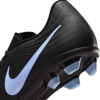 Nike Tiempo Club Maestro Gras / Kunstgras Voetbalschoenen (MG) Zwart Lichtblauw
