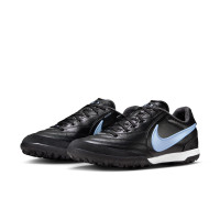 Nike Tiempo Pro Ligera Turf Football Boots (TF) Black Light Blue