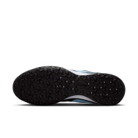 Nike Tiempo Academy Maestro Turf Voetbalschoenen (TF) Zwart Lichtblauw