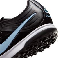 Nike Tiempo Academy Maestro Turf Voetbalschoenen (TF) Zwart Lichtblauw