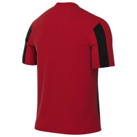 Nike Striped Division V Kids Football Shirt Red Black