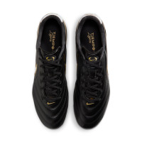 Nike Tiempo Pro Ligera Gras Voetbalschoenen (FG) Zwart Wit Goud