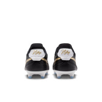 Nike Tiempo Pro Ligera Gras Voetbalschoenen (FG) Zwart Wit Goud