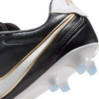 Nike Tiempo Pro Ligera Gras Voetbalschoenen (FG) Zwart Wit Goud