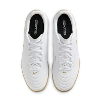 Nike Tiempo Zaalvoetbalschoenen Reactgato (IN) Wit Goud