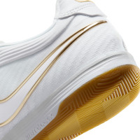 Nike Tiempo Zaalvoetbalschoenen Reactgato (IN) Wit Goud