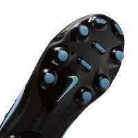 Nike Tiempo Academy Maestro Grass/Artificial Grass Football Boots (MG) Kids Black Light Blue