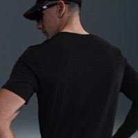 Nike Breathe Miler Trainingsshirt Zwart Zilver