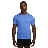 Nike Breathe Miler Training Shirt Blue Silver