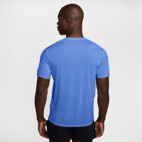 Nike Breathe Miler Training Shirt Blue Silver