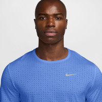 Nike Breathe Miler Training Shirt Blue Silver