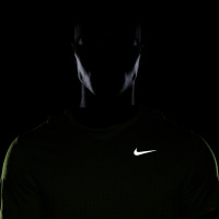 Nike Breathe Miler Trainingsshirt Felgroen Zilver