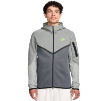 Nike Sportswear Tech Fleece Tracksuit Grey Dark Grey Bright Green