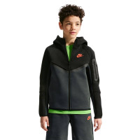 Nike Sportswear Tech Fleece Trainingspak Kids Zwart Donkergrijs Rood