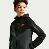 Nike Tech Fleece Vest Kids Zwart Donkergrijs Rood