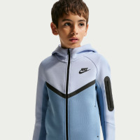 Nike Sportswear Tech Fleece Trainingspak Kids Lichtblauw Donkerblauw Zwart