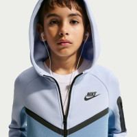Nike Tech Fleece Vest Kids Lichtblauw Blauw Zwart