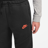 Nike Tech Fleece Joggingbroek Kids Zwart Felrood