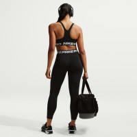 Nike Sportbeha Pro Dames Zwart Wit Zilver