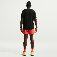 Nike UV Miler Trainingsshirt Zwart Zilver