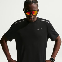 Nike UV Miler Trainingsshirt Zwart Zilver