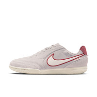 Nike Tiempo Street Football Shoes Streetgato Premium Grey White Burgundy