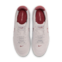 Nike Tiempo Street Football Shoes Streetgato Premium Grey White Burgundy