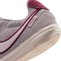 Nike Tiempo Street Football Shoes Streetgato Premium Kids Grey White Burgundy