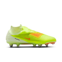 Nike Phantom 6 Elite High IJzeren-Nop Voetbalschoenen (SG) Pro Player Geel Oranje Zwart