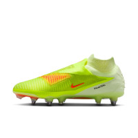 Nike Phantom 6 Elite High IJzeren-Nop Voetbalschoenen (SG) Pro Player Geel Oranje Zwart