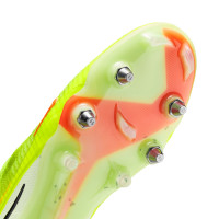 Nike Phantom 6 Elite High IJzeren-Nop Voetbalschoenen (SG) Pro Player Geel Oranje Zwart