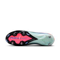 Nike Zoom Mercurial Vapor 16 Elite IJzeren-Nop Voetbalschoenen (SG) Pro Player Roze Blauw Turquoise