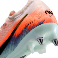Nike Zoom Mercurial Vapor 16 Elite IJzeren-Nop Voetbalschoenen (SG) Pro Player Roze Blauw Turquoise