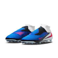 Nike Phantom 6 Elite High Artificial Grass Football Boots (AG) Blue White Hot Pink