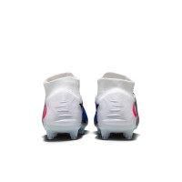 Nike Phantom 6 Elite High Artificial Grass Football Boots (AG) Blue White Hot Pink