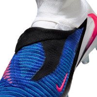 Nike Phantom 6 Elite High Artificial Grass Football Boots (AG) Blue White Hot Pink