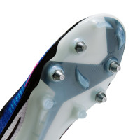 Nike Phantom 6 Elite High Iron Stud Football Boots (SG) Pro Player Blue Hot Pink White