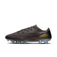 Nike Phantom 6 Low Elite LV8 Gras Voetbalschoenen (FG) Donkergrijs Oranje Multicolor