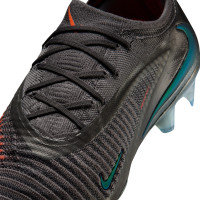 Nike Phantom 6 Low Elite LV8 Gras Voetbalschoenen (FG) Donkergrijs Oranje Multicolor